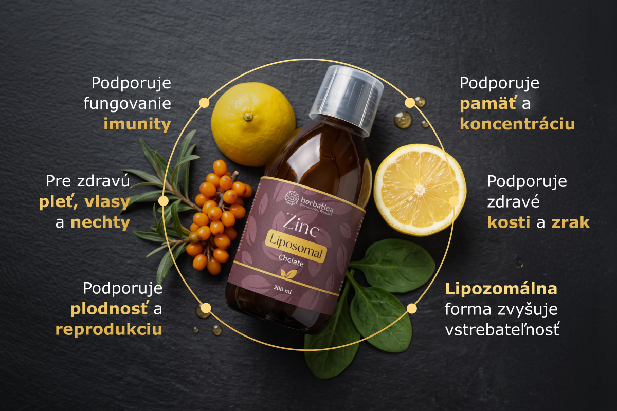 Lipozomálny Zinok Chelát - 200 ml - Herbatica